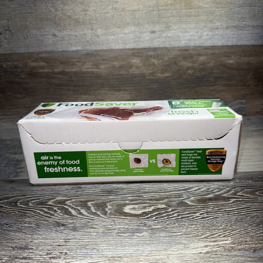 FoodSaver Heat Seal 8" Roll 8 in. x 20 ft. Vacuum Seal BPA and Phthalate Free - Picture 2 of 2